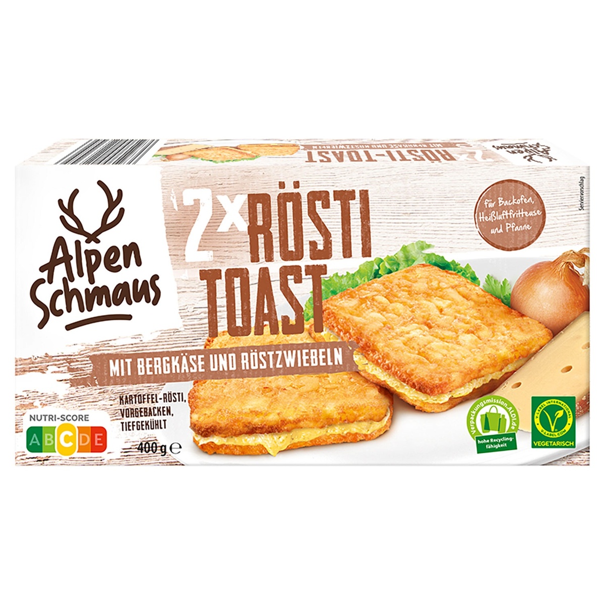 Bild 1 von ALPENSCHMAUS Rösti-Toast 400 g