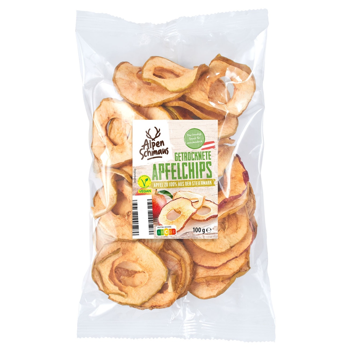 Bild 1 von ALPENSCHMAUS Getrocknete Apfelchips 100 g
