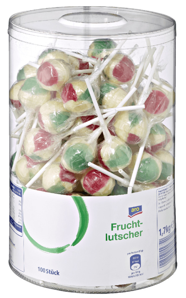 Bild 1 von aro Fruchtlutscher 100 Portionen x 17g (1.7kg)