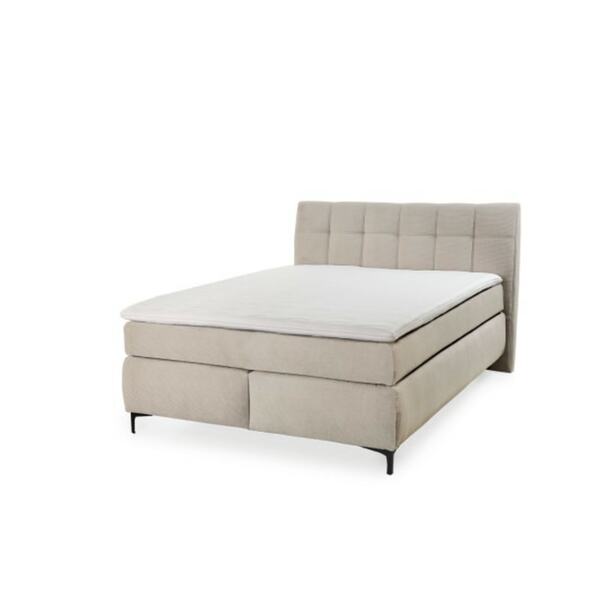 Bild 1 von Boxspringbett Gitta 140x200 cm Feincord Beige