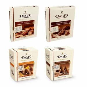 DUC D'O Belgische Schokolade 4 versch, Sorten Trüffel à 200g Inhalt 800g