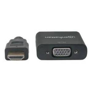 Manhattan HDMI / VGA Adapter [1x HDMI-Stecker - 1x VGA-Buchse] Schwarz