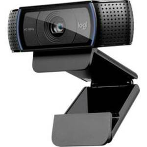 Full HD-Webcam 1920 x 1080 Pixel Logitech HD Pro Webcam C920 Klemm-Halterung