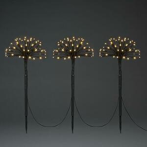 LED Spiessleuchte mit 3 Pusteblumen