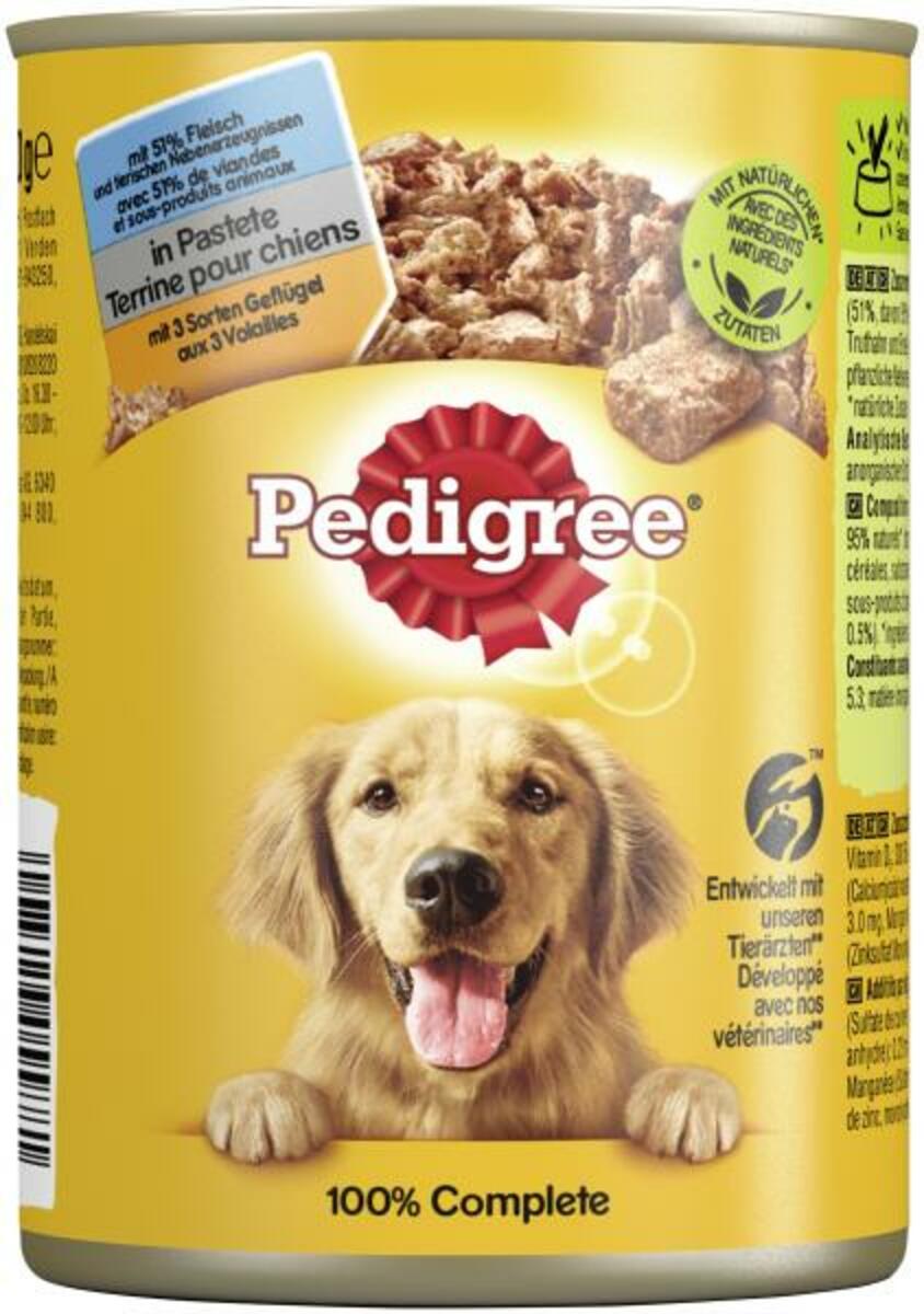 Bild 1 von Pedigree Pastete mit 3 Sorten Geflügel