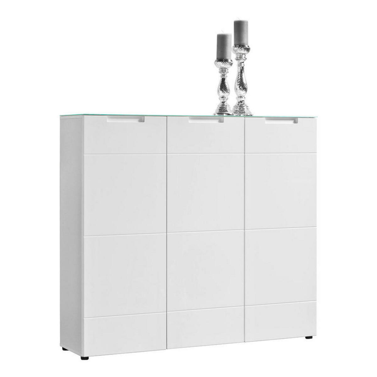 Bild 1 von Kommode Mailand weiß Hochglanz ca. 135 x 120 x 34 cm