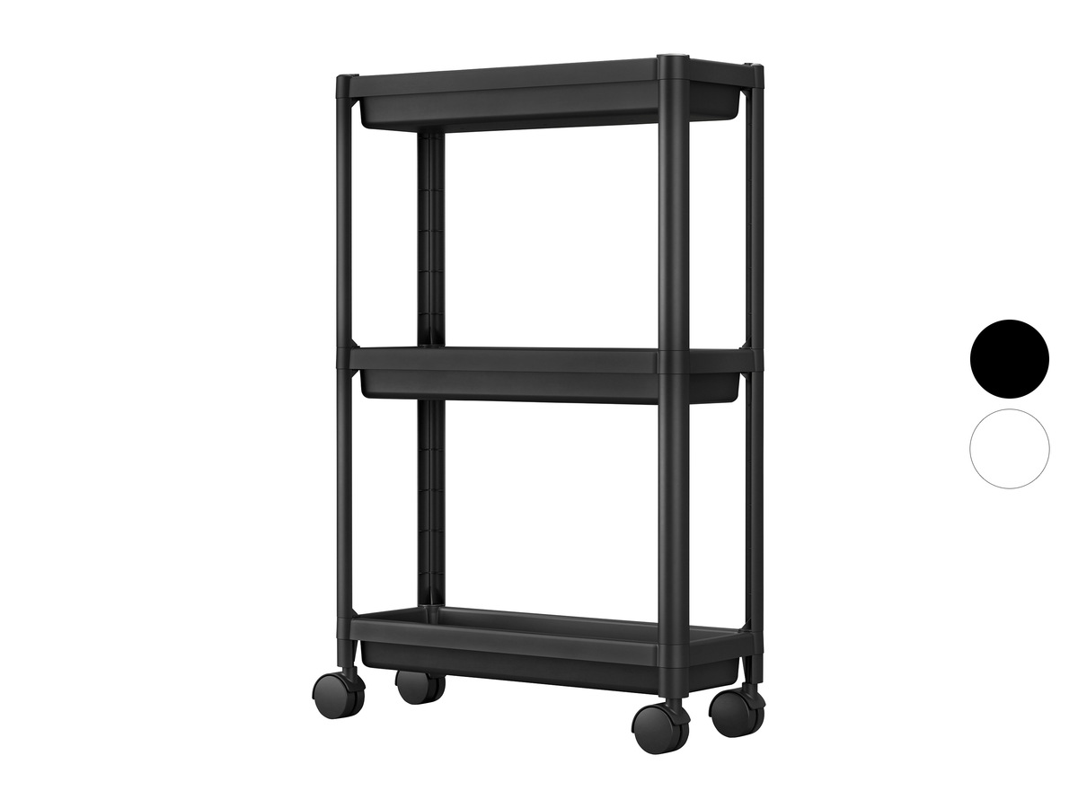 Bild 1 von LIVARNO home Roll- und Beistellwagen, mit 3 Ablagekörben