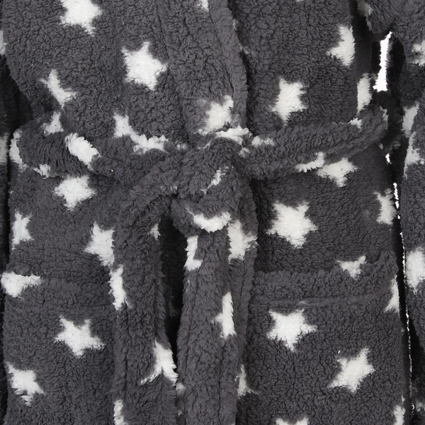 Bild 3 von Kuschelbademantel mit Kapuze
                 
                                                        Grau