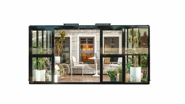 Bild 2 von HC Home & Living Terrassenüberdachung, ca. 320 x 392 x 250cm