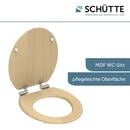 Bild 4 von SCHÜTTE MDF WC Sitz NATURAL WOOD,Toilettendeckel mit Absenkautomatik, Holzkern