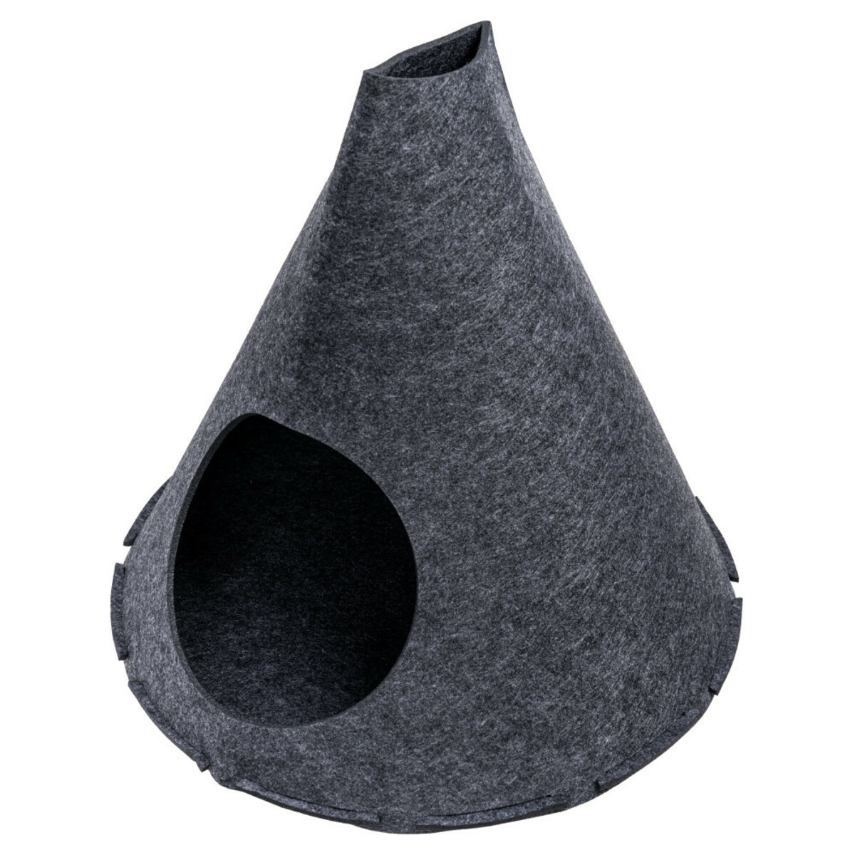 Bild 1 von Katzenzelt zusammenfaltbar Ø 49 x 47cm aus Filz
