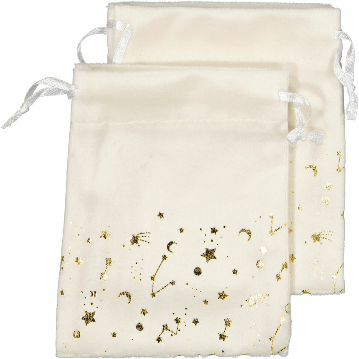 Bild 1 von Weihnachtsbeutel Velours, Cremefarbe, ONE SIZE