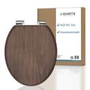 Bild 1 von SCHÜTTE MDF WC Sitz DARK WOOD Toilettendeckel mit Absenkautomatik, Holzkern