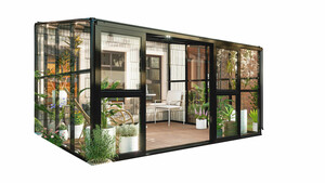 HC Home & Living Terrassenüberdachung, ca. 320 x 392 x 250cm