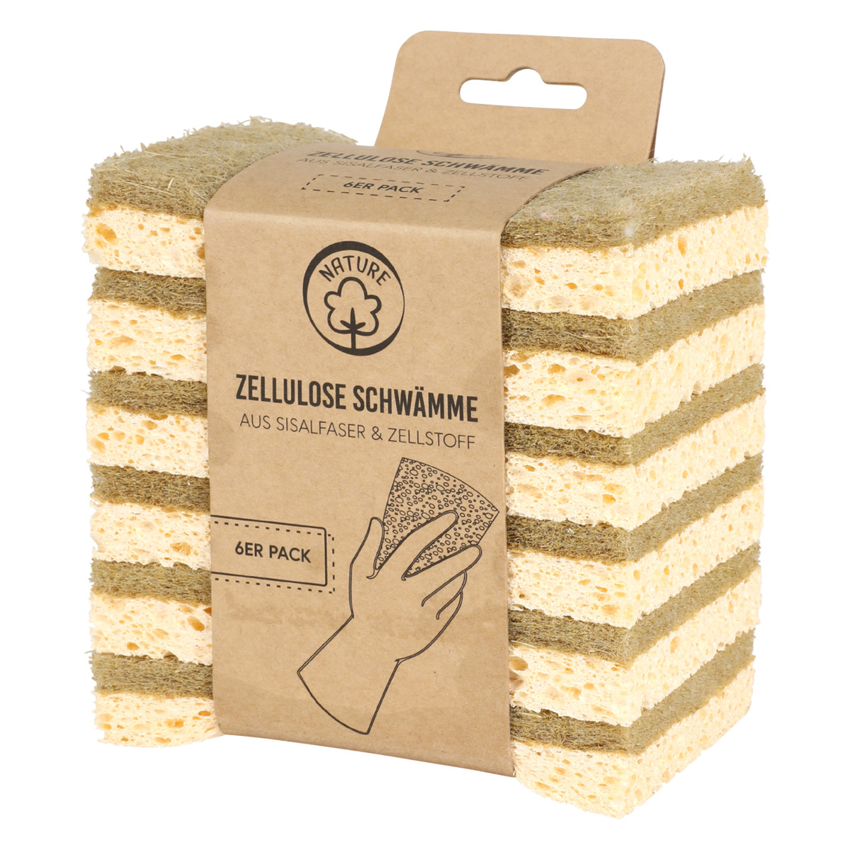 Bild 1 von Zellulose-Schwämme aus Sisalfaser und Zellstoff