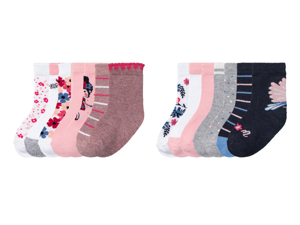 Bild 1 von lupilu® Kleinkinder Mädchen Socken, 7 Paar, mit Bio-Baumwolle