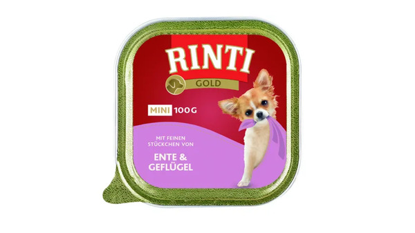 Bild 1 von RINTI Hundenassfutter Gold Mini Ente & Geflügel