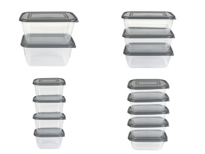 ERNESTO® Kühlschrankdosen-Sets, mit Deckel, nestbar