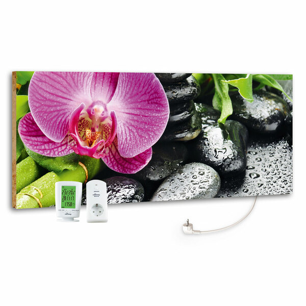 Bild 2 von 800W marmony® Infrarot-Heizung Motiv "Raindrops"