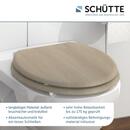 Bild 2 von SCHÜTTE MDF WC Sitz MODERN WOOD,Toilettendeckel mit Absenkautomatik, Holzkern