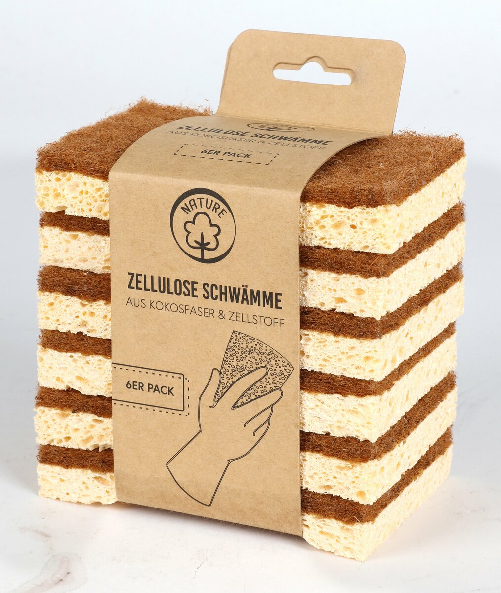 Bild 1 von Zellulose-Schwämme aus Kokosfaser und Zellstoff