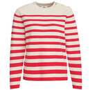 Bild 1 von Damen Strickpullover im Streifen-Look ROT / BEIGE