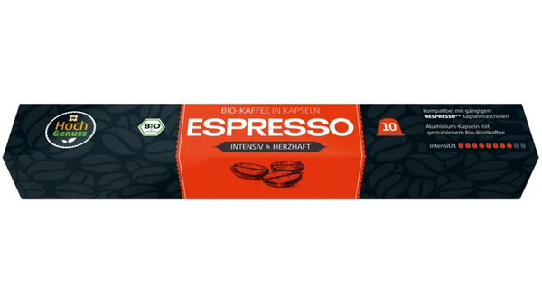 Bild 1 von HOCHGENUSS Bio Kaffeekapseln Espresso