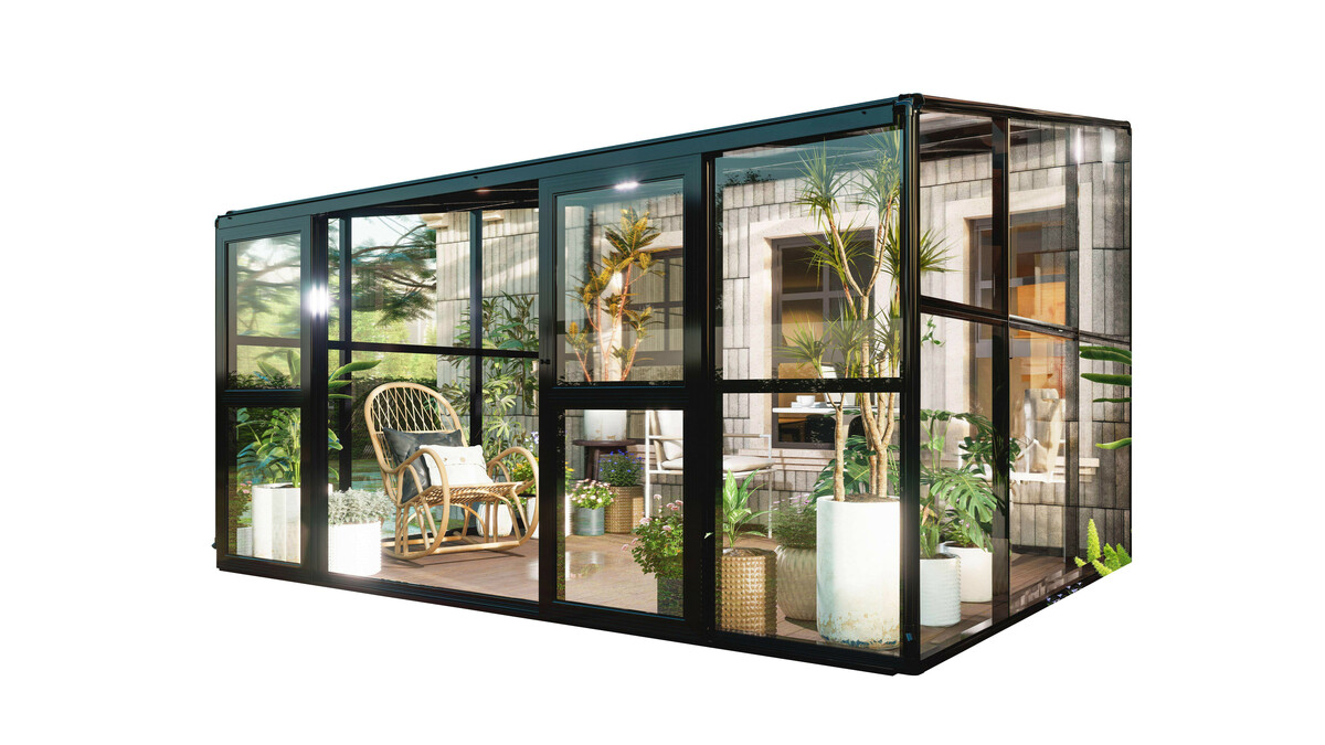 Bild 3 von HC Home & Living Terrassenüberdachung, ca. 242 x 392 x 237 cm