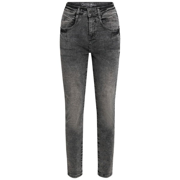 Bild 1 von Damen Skinny-Jeans mit Used-Waschung GRAU