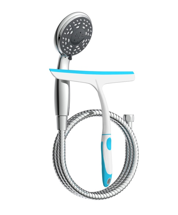 Bild 2 von SCHÜTTE Handbrauseset mit Abzieher, Wasserstopp-Funktion Brause Chrom