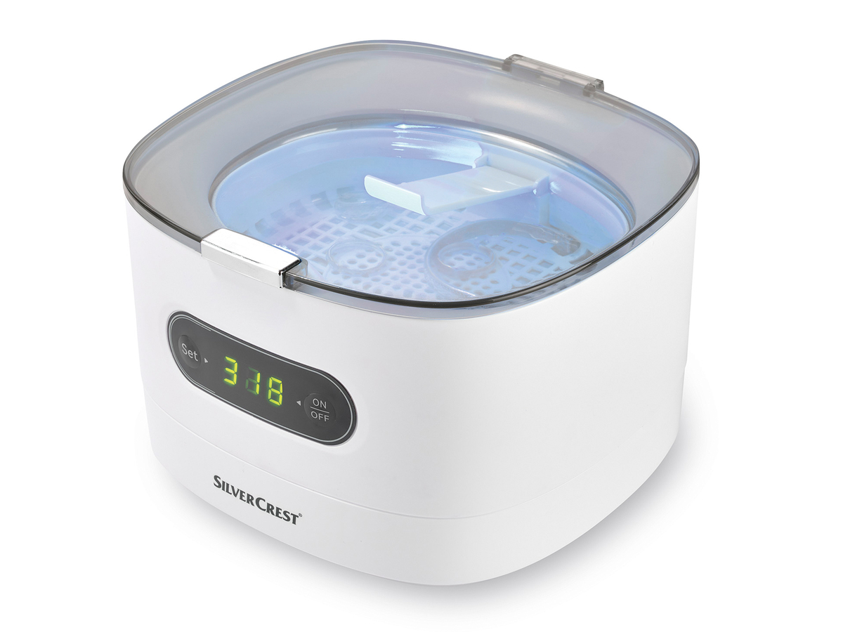 Bild 1 von SILVERCREST® Ultraschall-Reinigungsgerät »SUR 48 D5«, weiß
