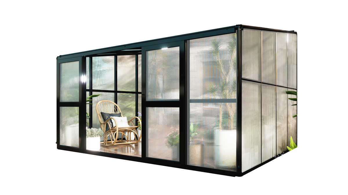 Bild 4 von HC Home & Living Terrassenüberdachung,Terrassendach Veranda ca. 32 x 39,2 x 25 m