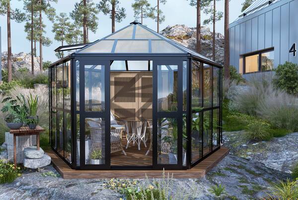 Bild 3 von HC Home & Living Wintergarten/Sommergarten haus, Gartenpavillon, ca. 390 x 343 x 290 cm