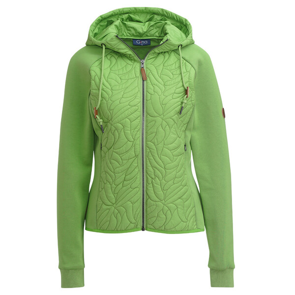 Bild 1 von Damen Steppjacke mit Sweat-Ärmeln GRÜN