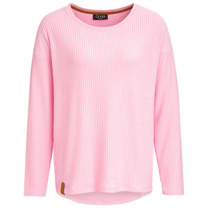 Damen Langarmshirt mit Rippstruktur ROSA