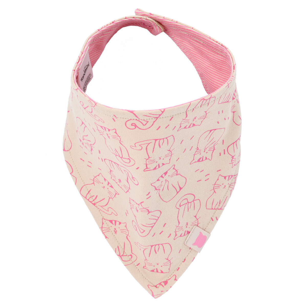 Bild 1 von Baby Bandana mit Katzen-Allover BEIGE / PINK