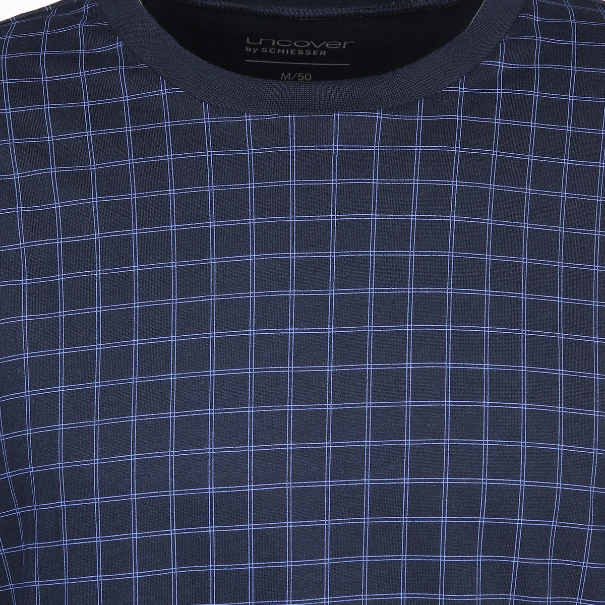 Bild 3 von Herren Pyjama mit Rundhals-Ausschnitt
                 
                                                        Blau