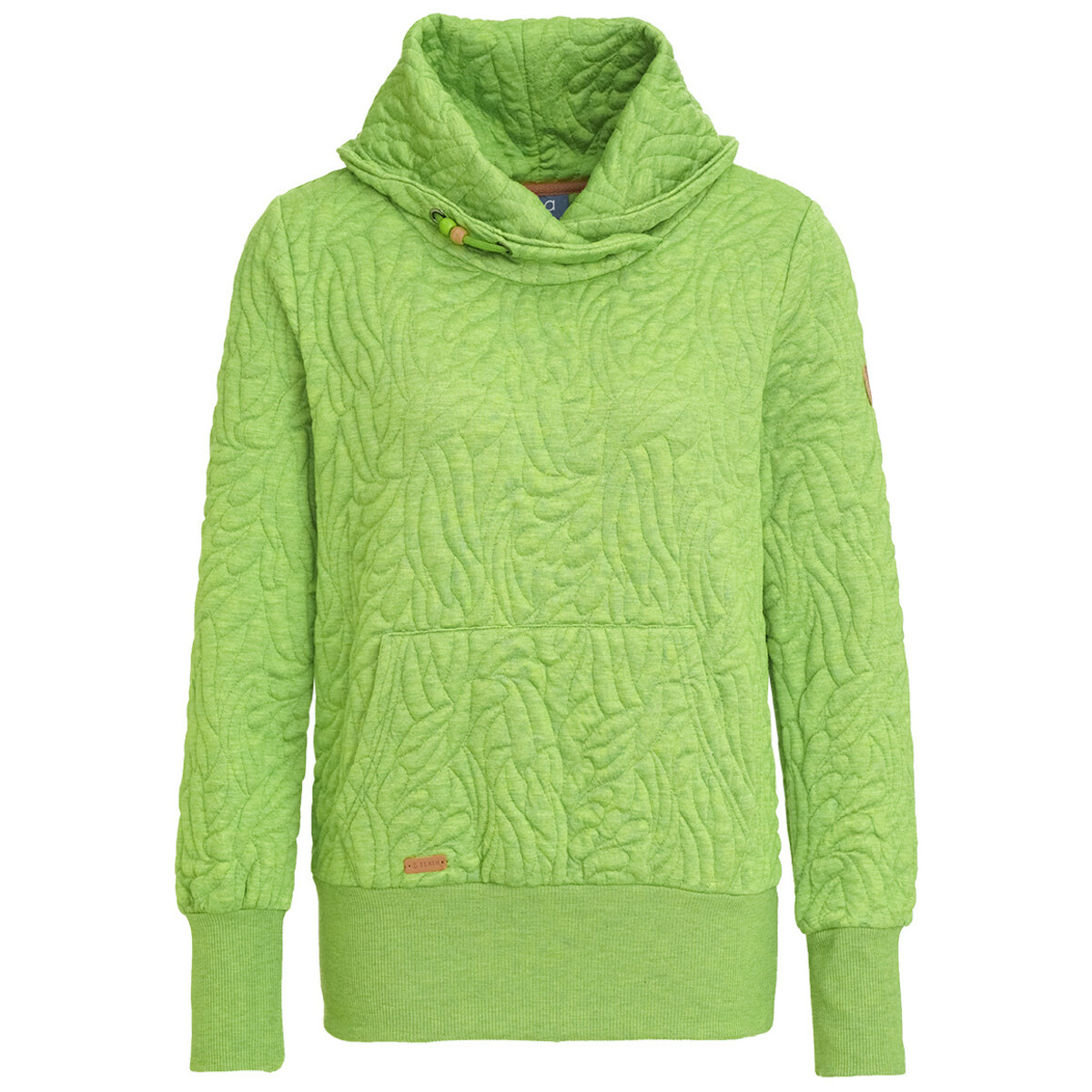 Bild 1 von Damen Sweatshirt mit Schalkragen GRÜN