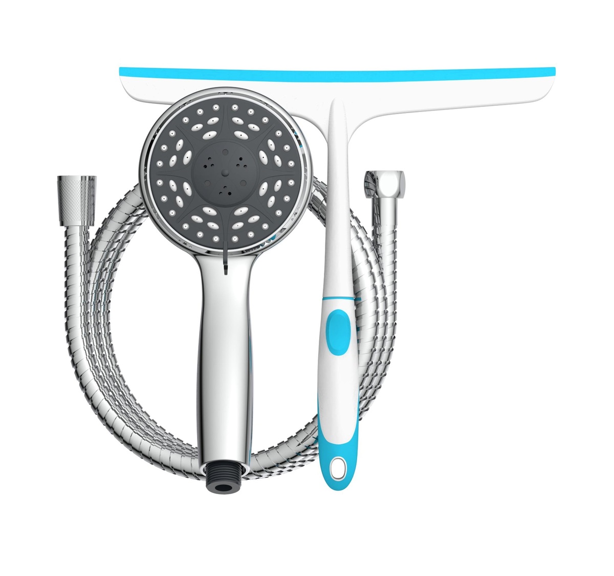 Bild 4 von SCHÜTTE Handbrauseset mit Abzieher, Wasserstopp-Funktion Brause Chrom