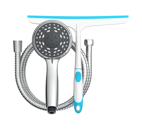 Bild 4 von SCHÜTTE Handbrauseset mit Abzieher, Wasserstopp-Funktion Brause Chrom