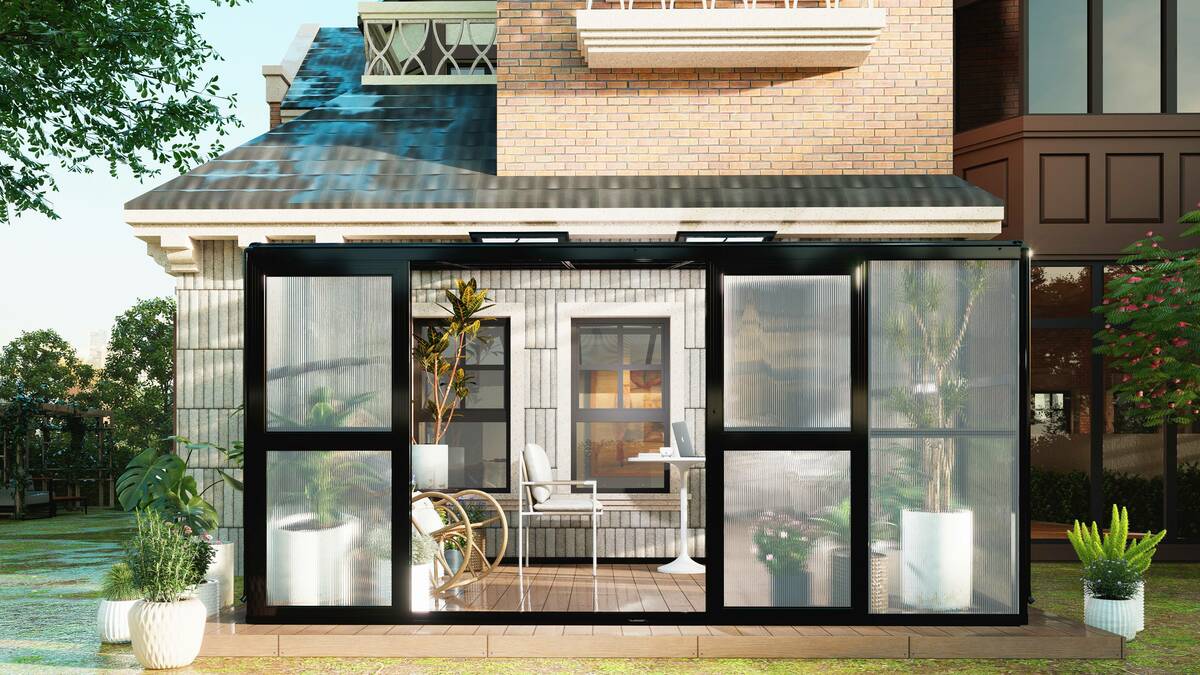 Bild 4 von HC Home & Living Terrassenüberdachung,Terrassendach Veranda ca. 242 x 392 x 237 cm