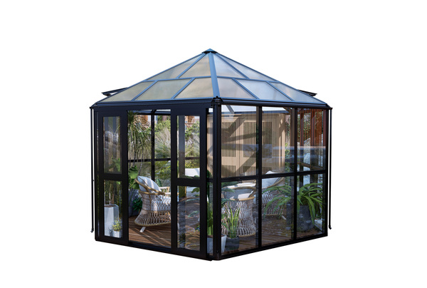 Bild 2 von HC Home & Living Wintergarten/Sommergarten haus, Gartenpavillon, ca. 390 x 343 x 290 cm