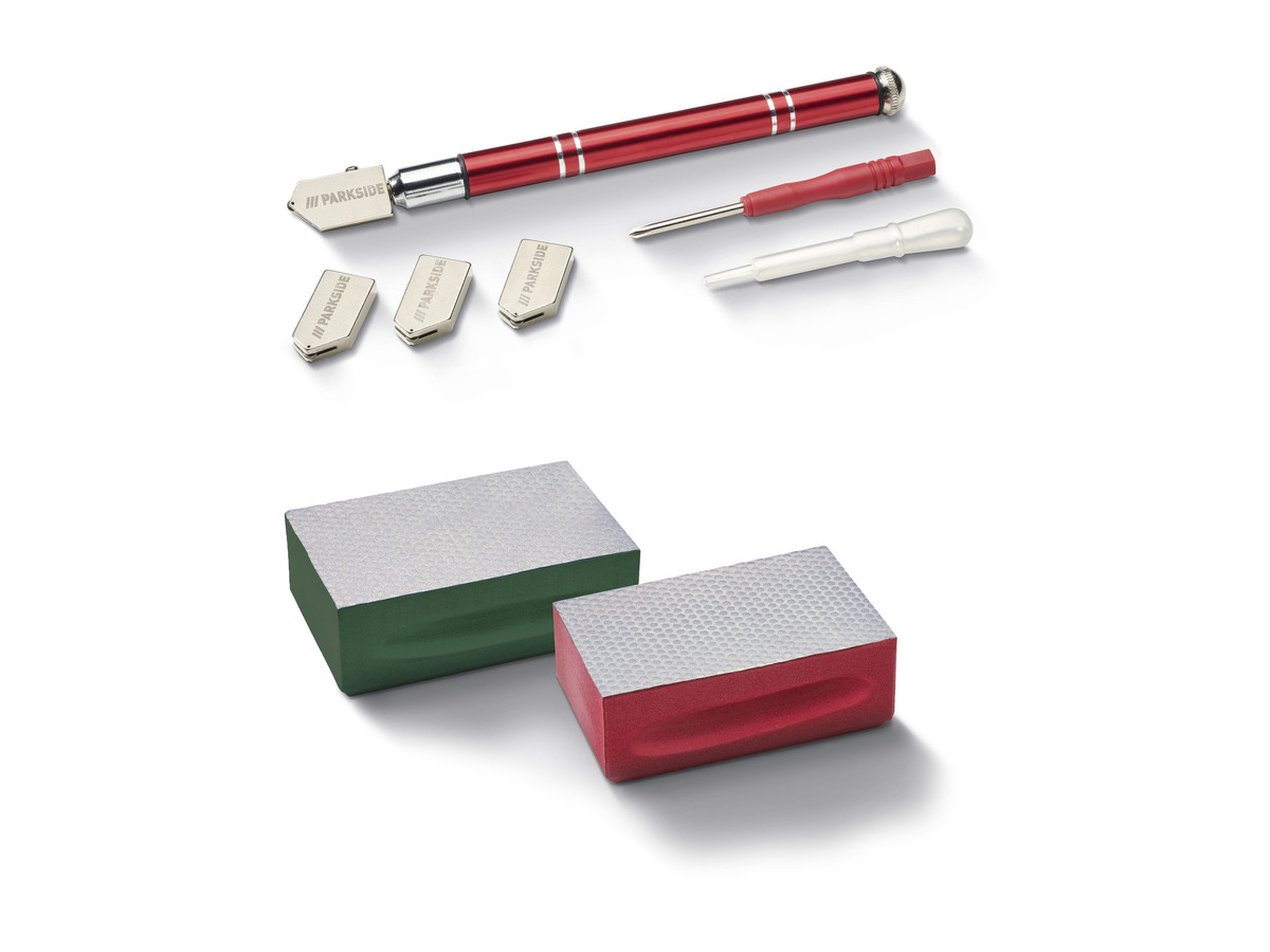Bild 1 von PARKSIDE® Diamant-Polierschwamm- / Glasschneider-Set