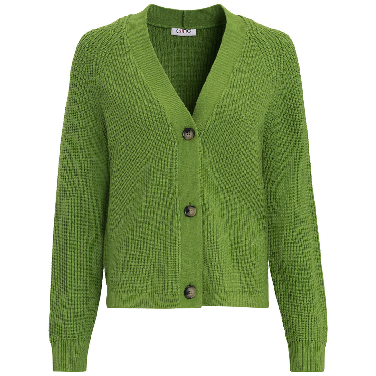 Bild 1 von Damen Strickjacke mit V-Ausschnitt GRÜN
