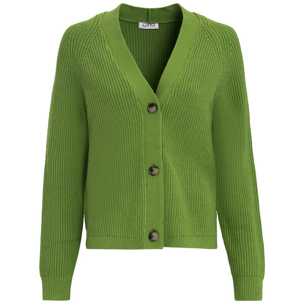 Bild 1 von Damen Strickjacke mit V-Ausschnitt GRÜN