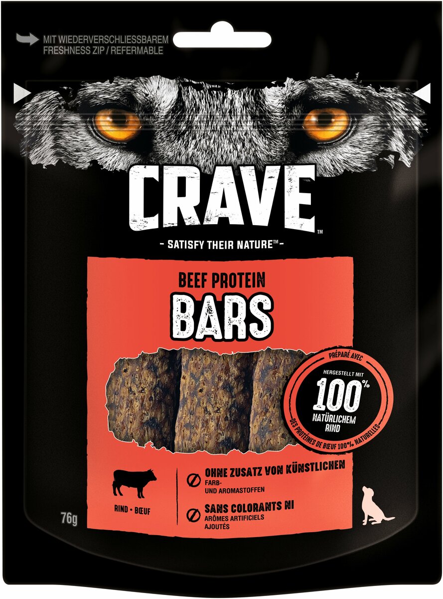 Bild 1 von Beef-Protein-Bars Ergänzungsfuttermittel für ausgewachsene Hunde