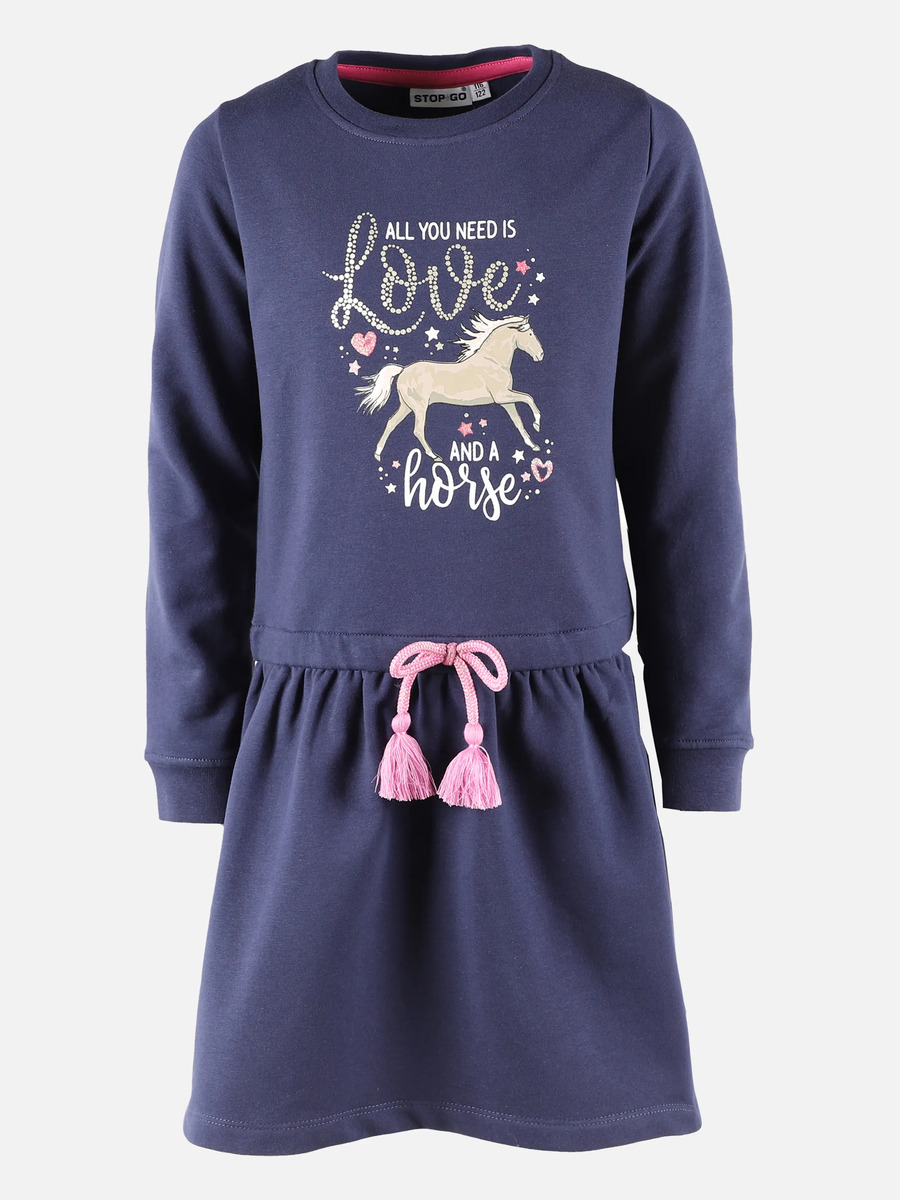 Bild 1 von Mädchen Sweat-Tunika mit Glitzerprint
                 
                                                        Blau