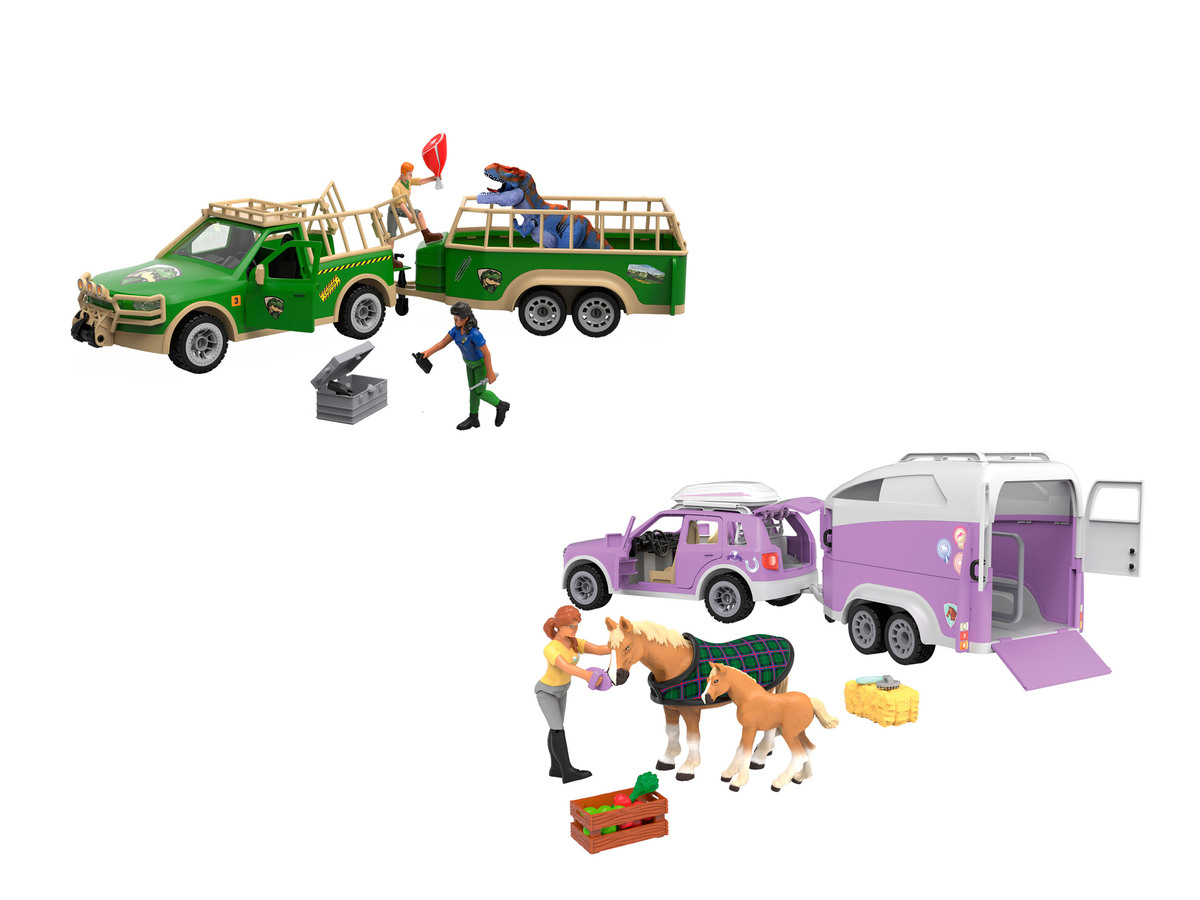 Bild 1 von Playtive Tierfahrzeug, mit Anhänger, naturgetreue Nachbildung