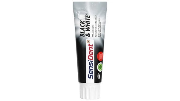 Bild 1 von SensiDent Zahncreme Black & White Aktivkohle