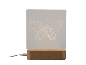 crelando® Gravur Sketch LED-Lampe, mit Motiv-Vorlagen